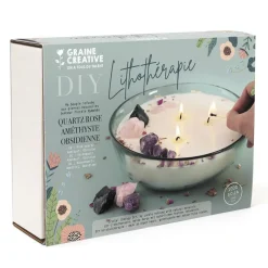 Bougie lithothérapie à faire soi-même