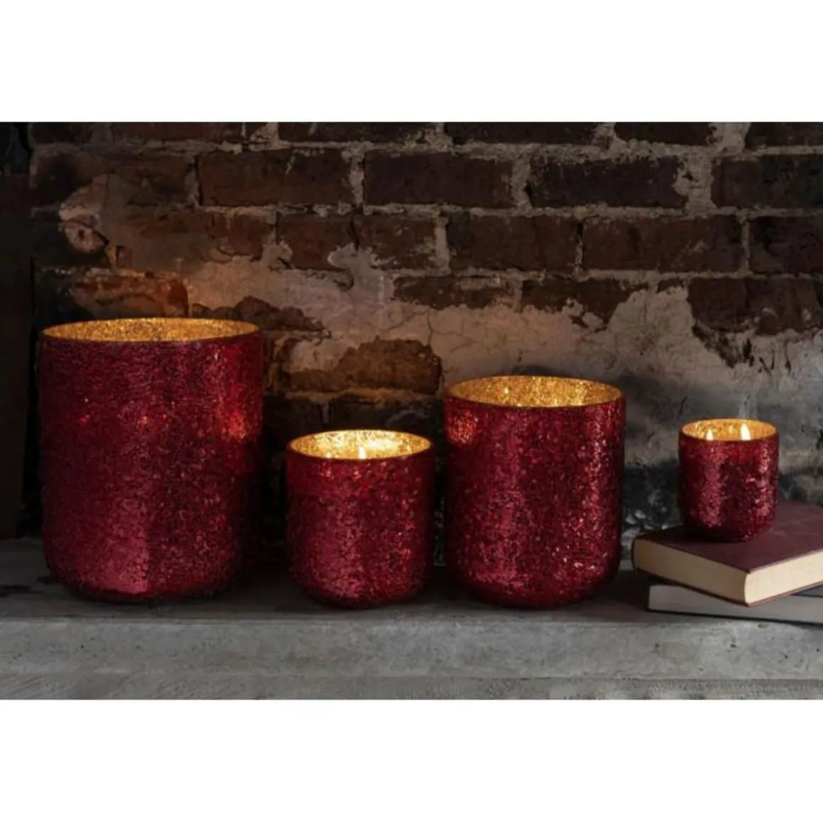 Bougie Parfumée Déco Luxuria 15cm Berry Bliss