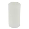 Bougie Pilier Déco Rustique 10cm Blanc