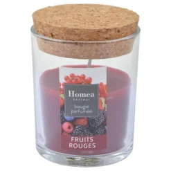 Bougie Verrine Parfumée Essentiel II 8cm Fruits Rouges
