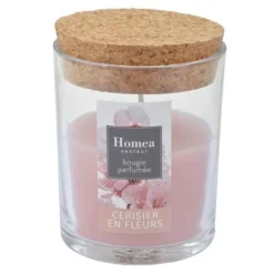 Bougie Verrine Parfumée Essentiel II 8cm Cerisier en Fleurs