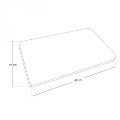 Bouillotte, coussin chauffant 45 x 30 cm pour le dos ou autres parties du corps - Cosy - Beige