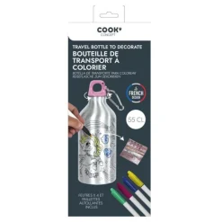 Bouteille de Transport à Colorier Licorne 55cl Argent