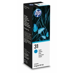 Bouteille d'encre HP 31 Cyan Authentique 70 ml (1VU26AE)