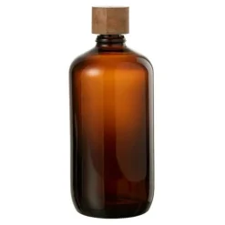 Bouteille en Verre Vintage 33cm Marron