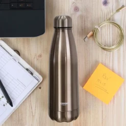 Bouteille isotherme de transport rose dore 500 ml