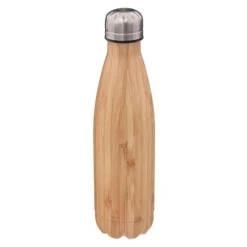 Bouteille Isotherme Inox Effet Bambou 0,5L Beige