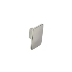 Bouton pour meuble moderne SIRO Zamak - 58 x 33 mm - Nickelé Satiné