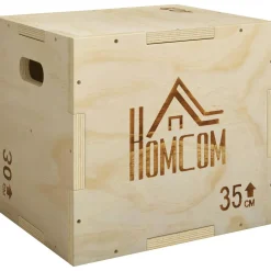 Box jump crossfit - box de pliométrie - boite de saut - 3 hauteurs 40/35/30H cm - charge max. 120 Kg - bois de hêtre