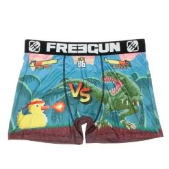 Boxer /Jaune Homme Freegun Microfibre