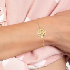 Bracelet arbre de vie en acier inoxydable par SC Bohème