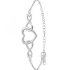 Bracelet cœur par SC Crystal ornées de Zirconium