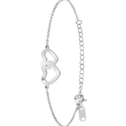 Bracelet cœur SC Crystal orné d'un véritable diamant