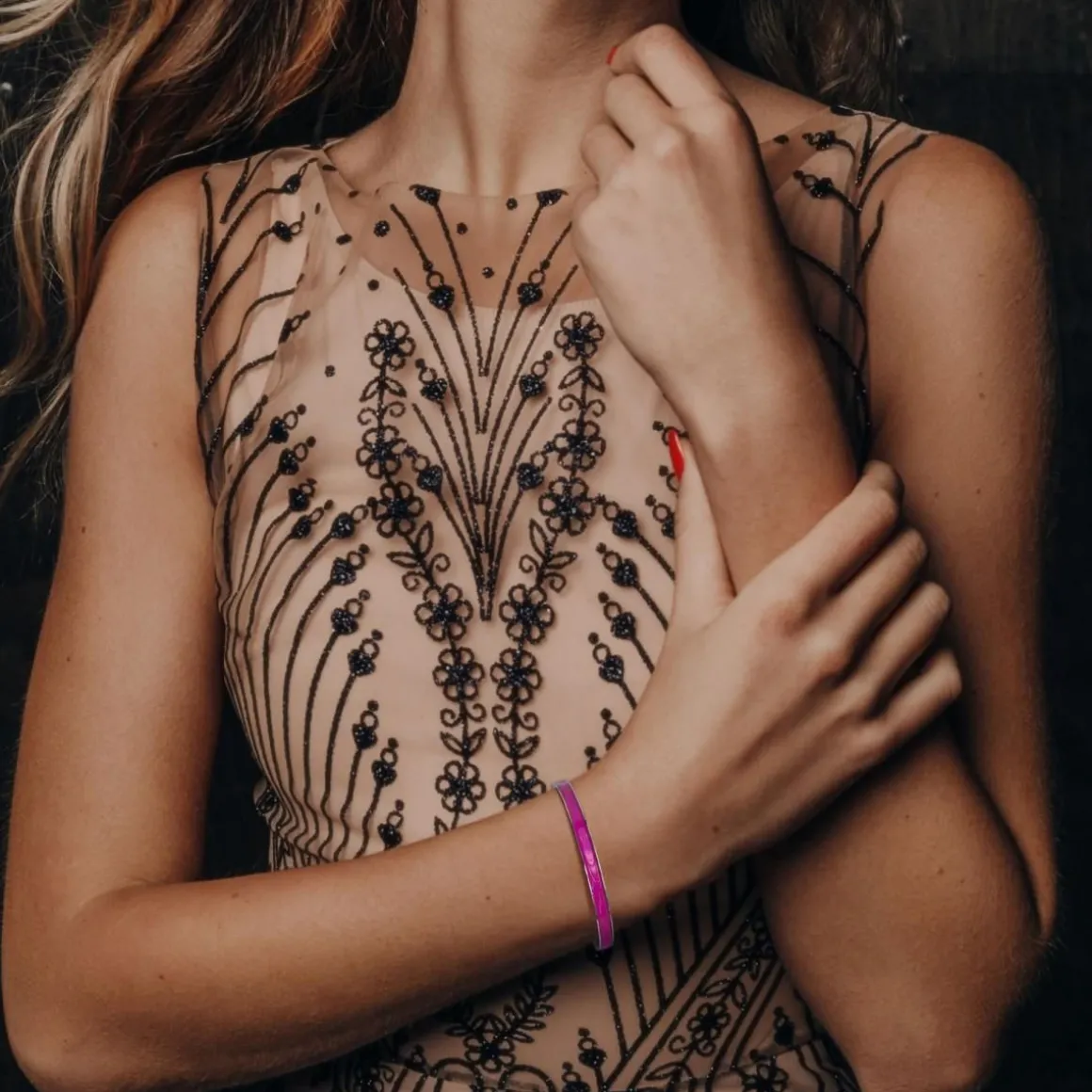 Bracelet en Résine colorée ayant un aspect proche de l'Email par SC Crystal