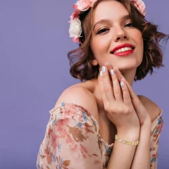 Bracelet feuilles par SC Bohème orné de Cristaux scintillants