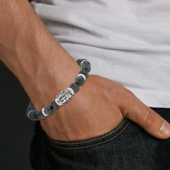 Bracelet homme par SC Crystal orné d'une labradorite