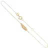 Bracelet Or Jaune - Motif Plume