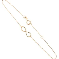Bracelet Or Jaune - Motif Infini - Femme