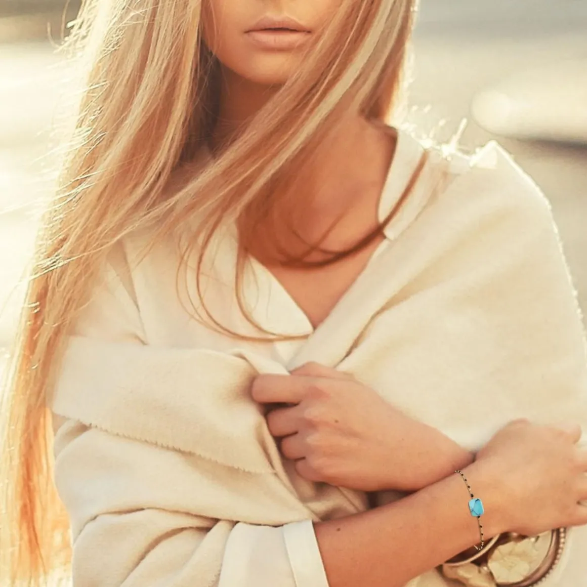 Bracelet SC Bohème orné d'un quartz turquoise