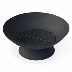 Braséro bois Ø56cm - Lavo noir - Chauffage extérieur en fonte. feu de bois. brasier