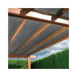 Brise vue en toile tissée Gris anthracite 10 m x H.1,80 m - Jardideco