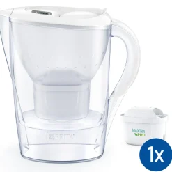 BRITA Carafe filtrante Marella blanche (2,4L) inclus 1 cartouche filtrante MAXTRA PRO All-in-1