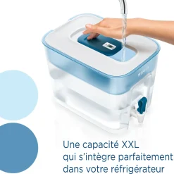 BRITA Distributeur d'eau filtrée Flow (8,2L) inclus 1 cartouche filtrante MAXTRA PRO All-in-1