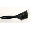 Brosse métallique avec grattoir pour plancha - Noir