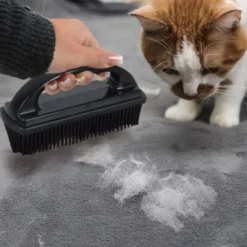 Brosse Ramasse-Poils Antistatique 15cm Noir