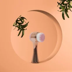 Brosse Visage 2 en 1 Double Action 13cm Rose