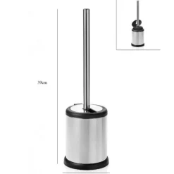 Brosse WC à Clapet Stan 39cm Argent