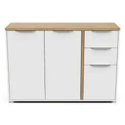 Buffet 3 portes 2 tiroirs L121 cm ILYES