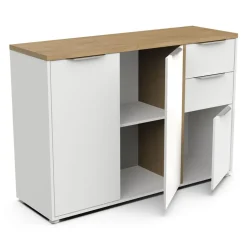 Buffet 3 portes 2 tiroirs L121 cm ILYES