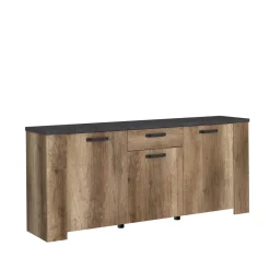 Buffet 3 portes et 1 tiroir L182 cm TORSTEN