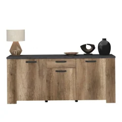 Buffet 3 portes et 1 tiroir L182 cm TORSTEN