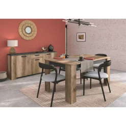 Buffet 3 portes et 1 tiroir L182 cm TORSTEN