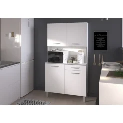 Buffet de cuisine 4 portes 1 tiroir L101cm ZAK