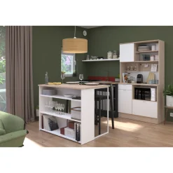 Buffet de cuisine avec nombreux rangements L100cm FEED