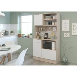 Buffet de cuisine avec nombreux rangements L100cm FEED