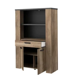 Buffet haut 2 portes, 1 tiroir et 1 étagère L110 cm TORSTEN