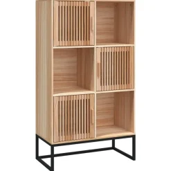 Buffet haut 70x35x125 cm bois d'ingenierie