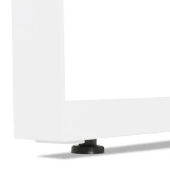 Bureau d'Angle Design Abigano 170cm Naturel & Blanc