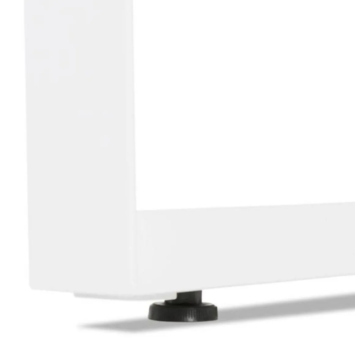 Bureau d'Angle Design Abigano 170cm Naturel & Blanc