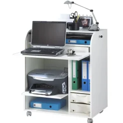 Bureau droit à roulettes L79.2cm BILLY