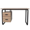 Bureau droit 2 tiroirs L120cm HARTFORD