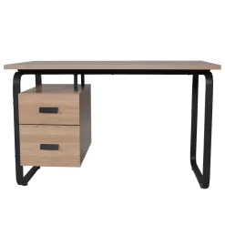 Bureau droit 2 tiroirs L120cm HARTFORD