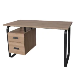 Bureau droit 2 tiroirs L120cm HARTFORD