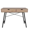 Bureau droit 2 tiroirs L100cm BROOKLINE