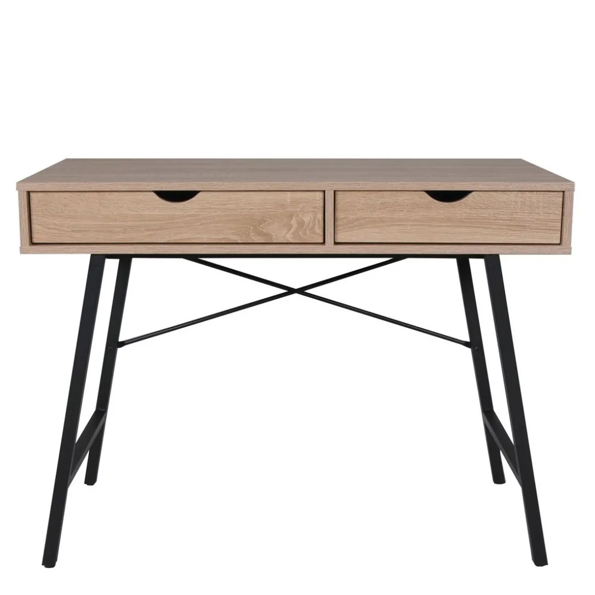 Bureau droit 2 tiroirs L100cm BROOKLINE