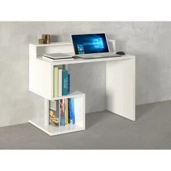 Bureau droit avec rehaussement L100 cm SANTA